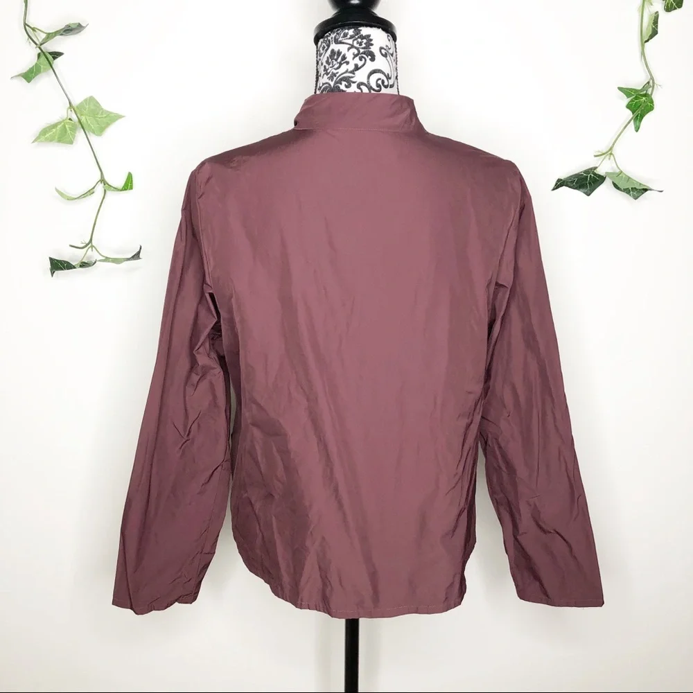 Babette Wine Color Deep V Jacket - Picture 6 of 8